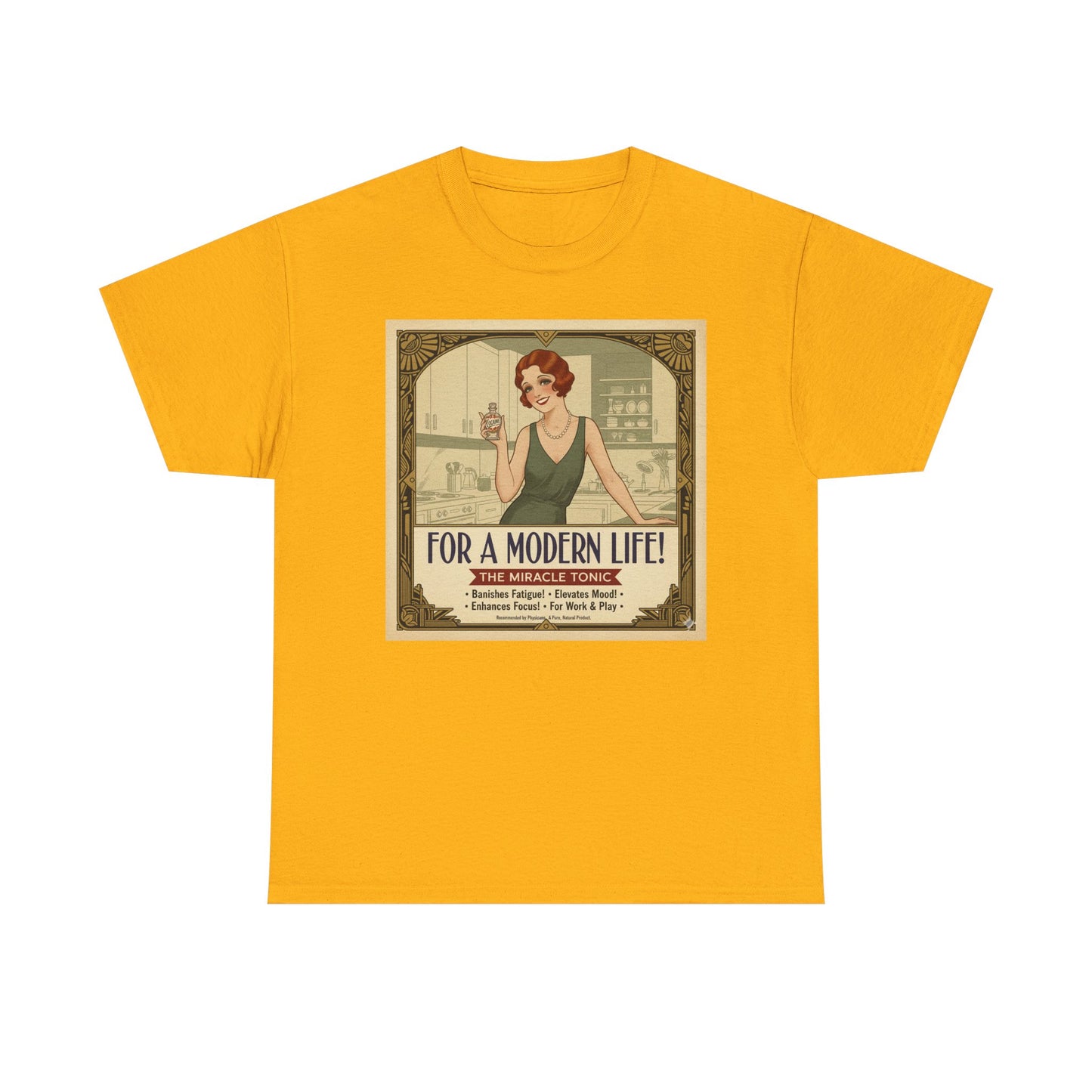 For a Modern Life! Cocaine Vintage ad graphic Tee | Retro 1920s illustration