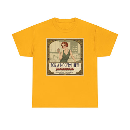 For a Modern Life! Cocaine Vintage ad graphic Tee | Retro 1920s illustration