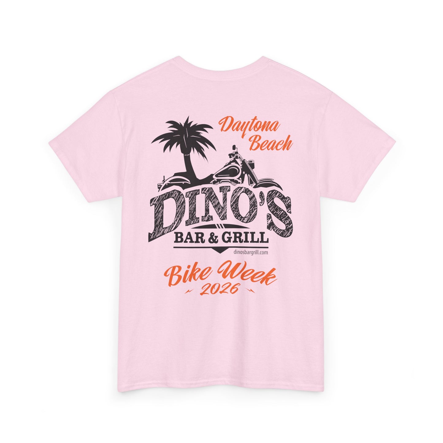 2-Sided T‑Shirt | Bike Week 2026 | Dino's Bar & Grill | Daytona Beach