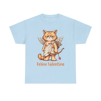 Valentines Day ! Feline Valentine Tee | Grumpy Cat Cupid | Valentines Gift