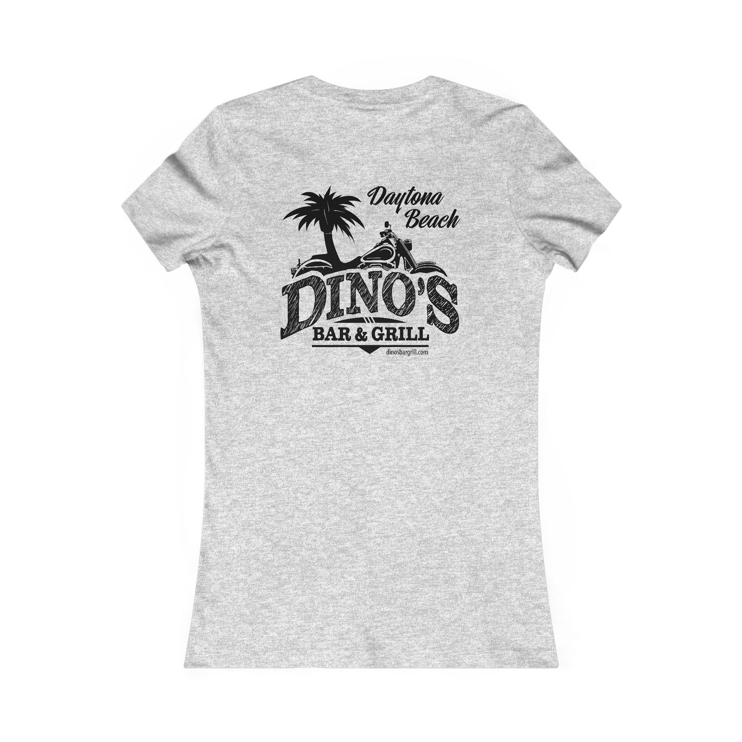 2 Sided Women's Tee | Dino's Bar & Grill | Daytona Beach