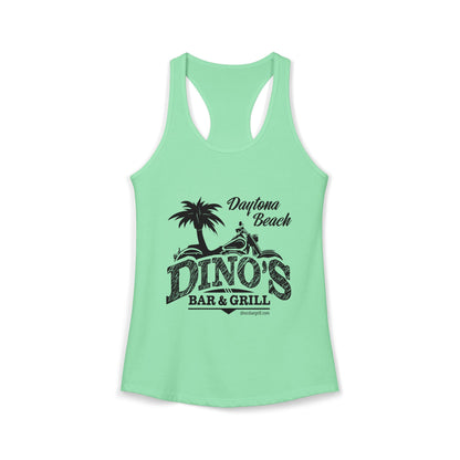 Women's Racerback Tank | Dino's Bar & Grill | Daytona Beach