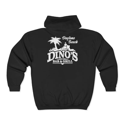 2 Sided Zip-Hoodie | Dino's Bar & Grill | Daytona Beach