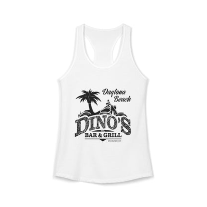 Women's Racerback Tank | Dino's Bar & Grill | Daytona Beach