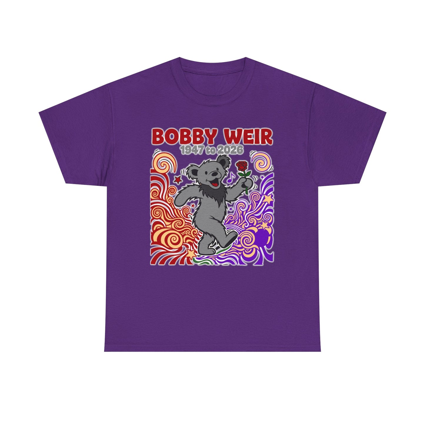 Bobby Weir Dead Bear T-Shirt | 1947-2026 Memorial Graphic Tee