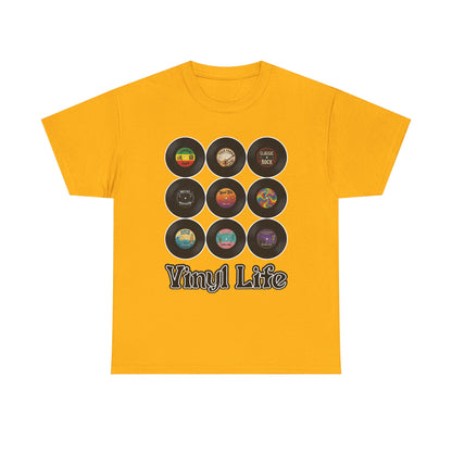 Vinyl Life record collection Tee | Retro vinyl records graphic T-Shirt
