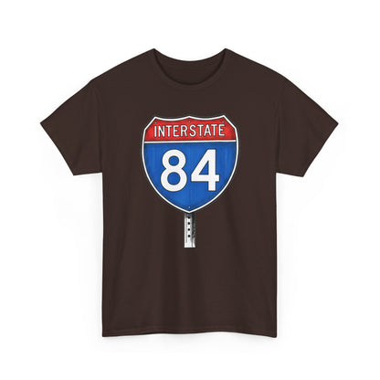 Interstate 84 Sign Tee | Vintage Urban Graphic I84 T-shirt