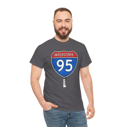 Interstate 95 Sign Tee | Vintage Urban Graphic I95 T-shirt