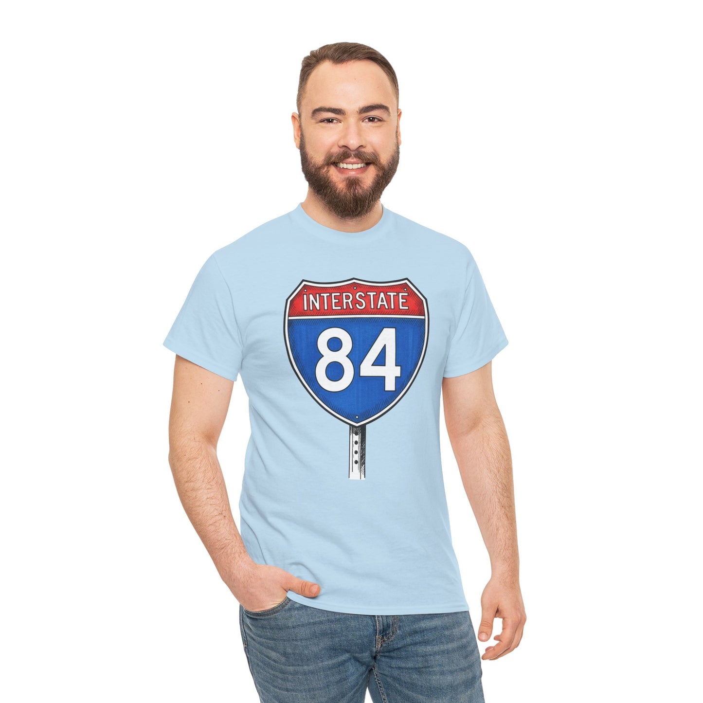 Interstate 84 Sign Tee | Vintage Urban Graphic I84 T-shirt