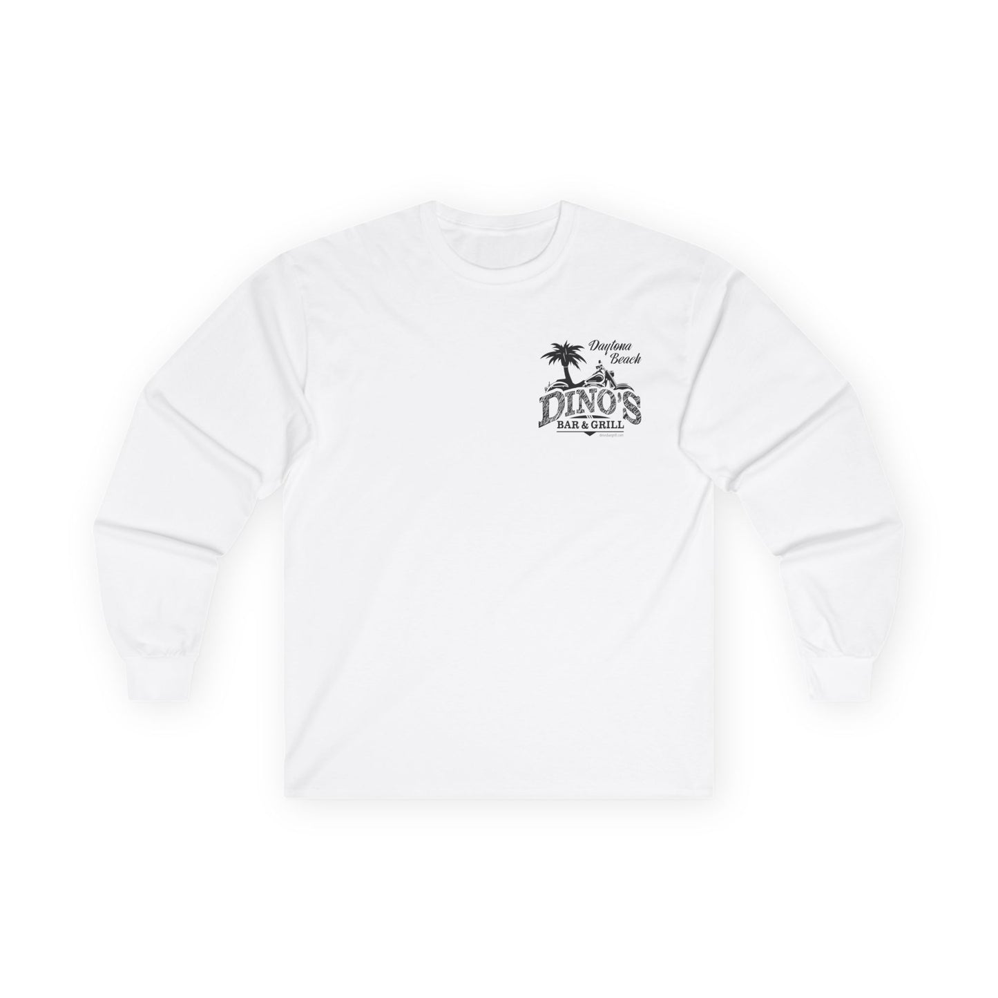 2 Sided Long Sleeve Tee | Dino's Bar & Grill | Daytona Beach
