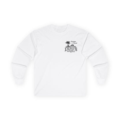 2 Sided Long Sleeve Tee | Dino's Bar & Grill | Daytona Beach
