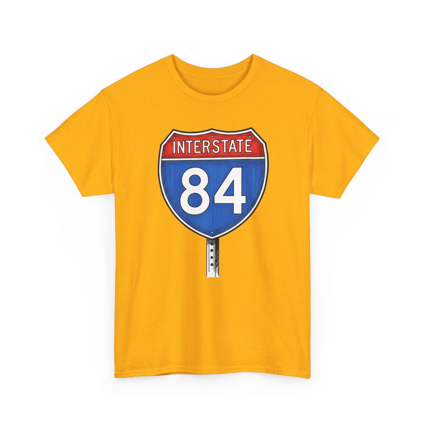 Interstate 84 Sign Tee | Vintage Urban Graphic I84 T-shirt