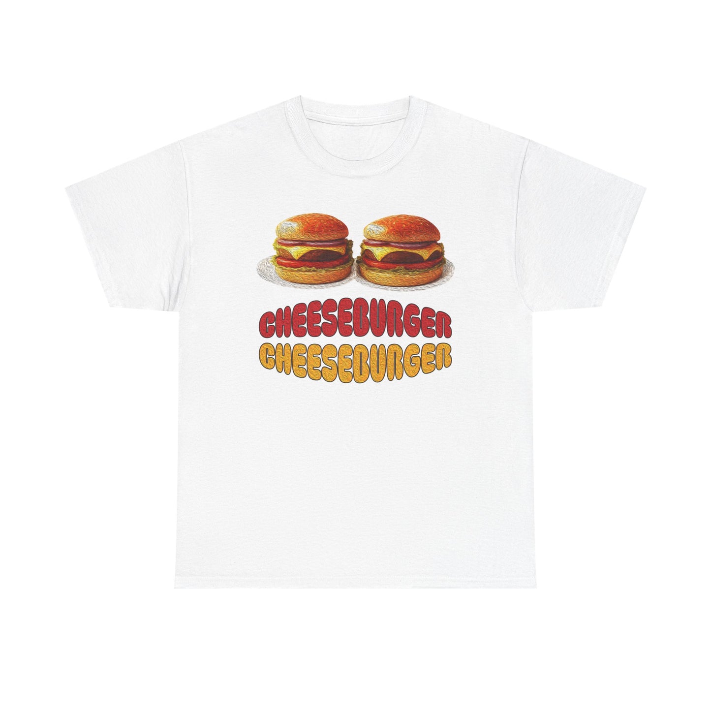 Cheeseburger Cheeseburger Tee | Retro Food Graphic