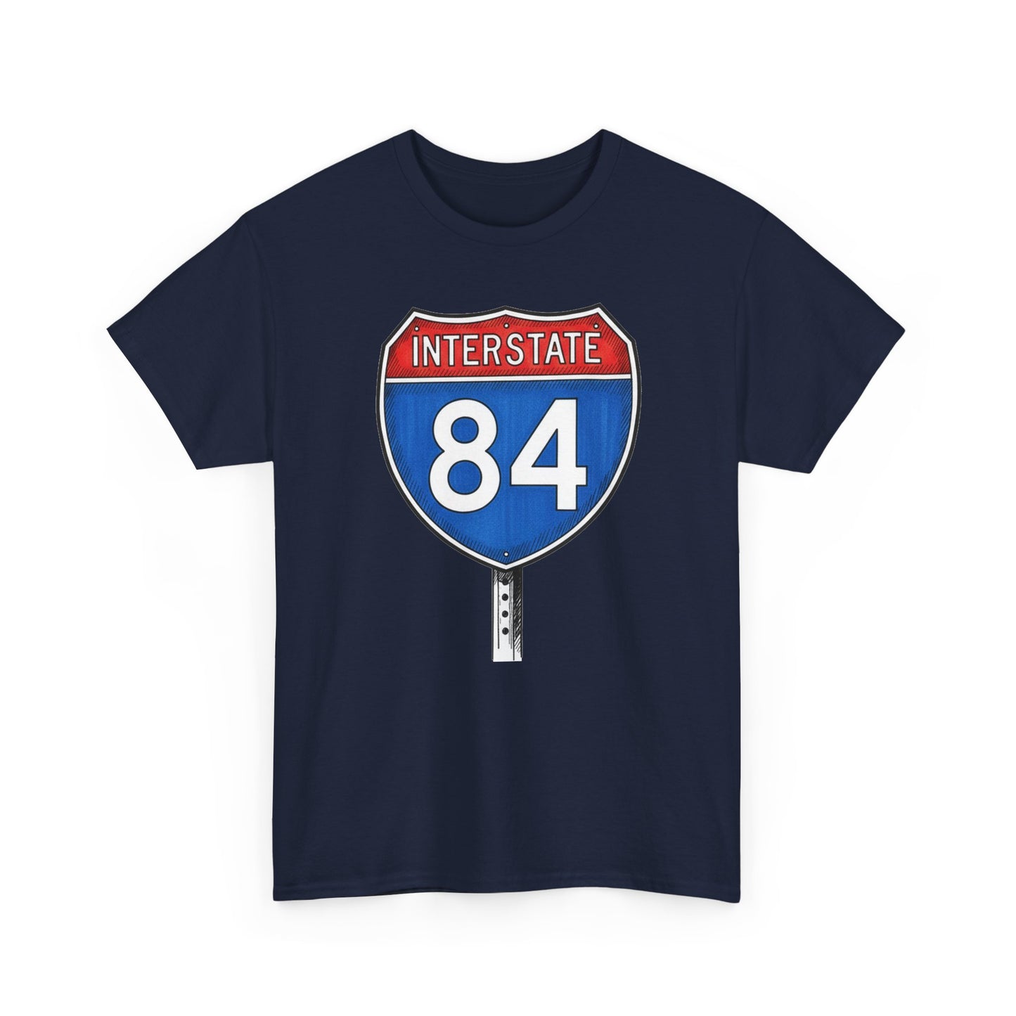 Interstate 84 Sign Tee | Vintage Urban Graphic I84 T-shirt