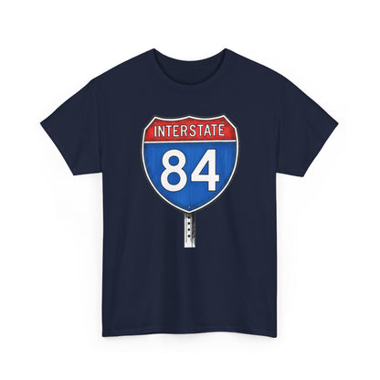 Interstate 84 Sign Tee | Vintage Urban Graphic I84 T-shirt