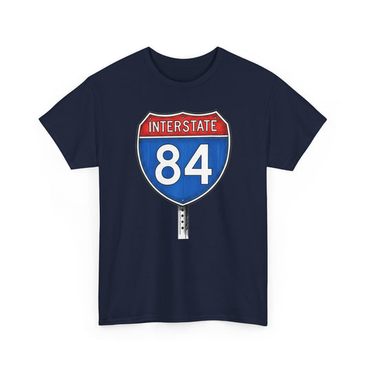 Interstate 84 Sign Tee | Vintage Urban Graphic I84 T-shirt