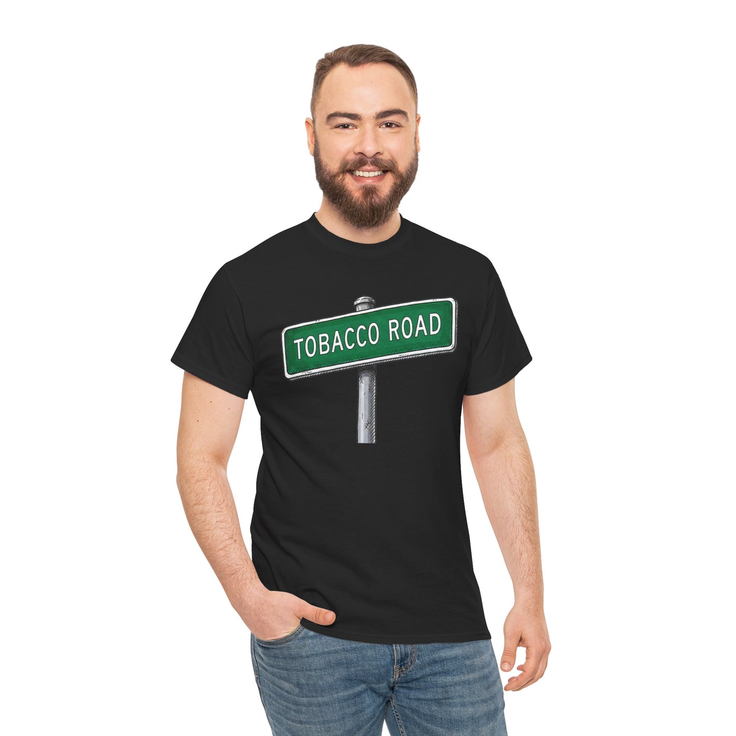 Tobacco Road Street Sign Tee | Vintage Urban Graphic Tee