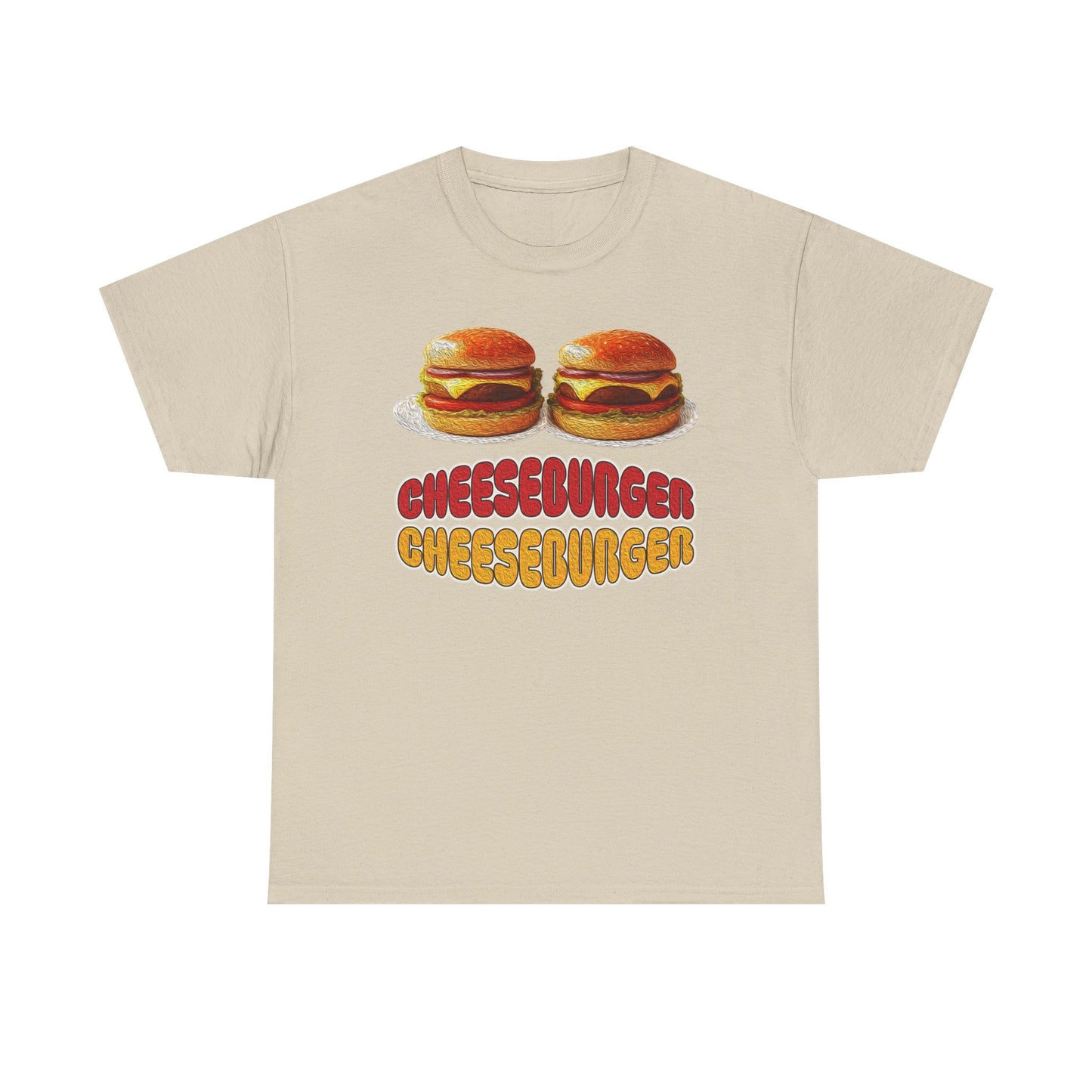 Cheeseburger Cheeseburger Tee | Retro Food Graphic