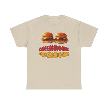 Cheeseburger Cheeseburger Tee | Retro Food Graphic