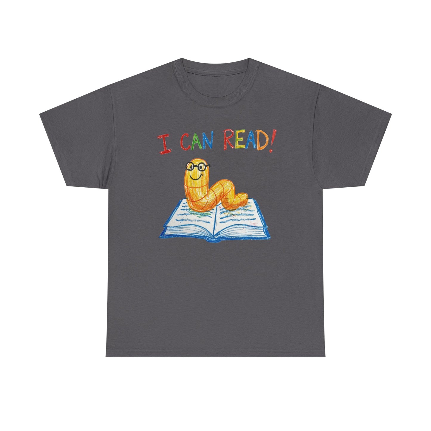 I Can Read Bookworm tee | Retro Reading Shirt