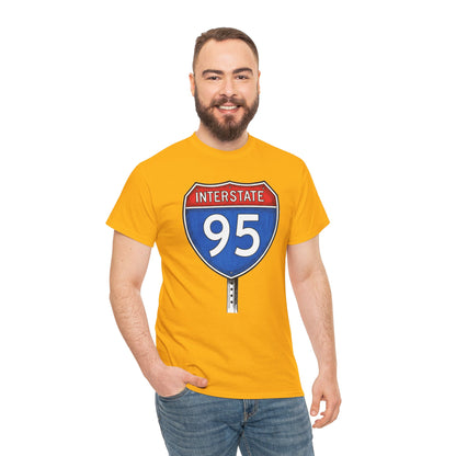 Interstate 95 Sign Tee | Vintage Urban Graphic I95 T-shirt