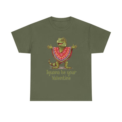 Valentines Day ! "Iguana be your Valentine" Tee | Happy Iguana in Heart Poncho | Valentines Gift