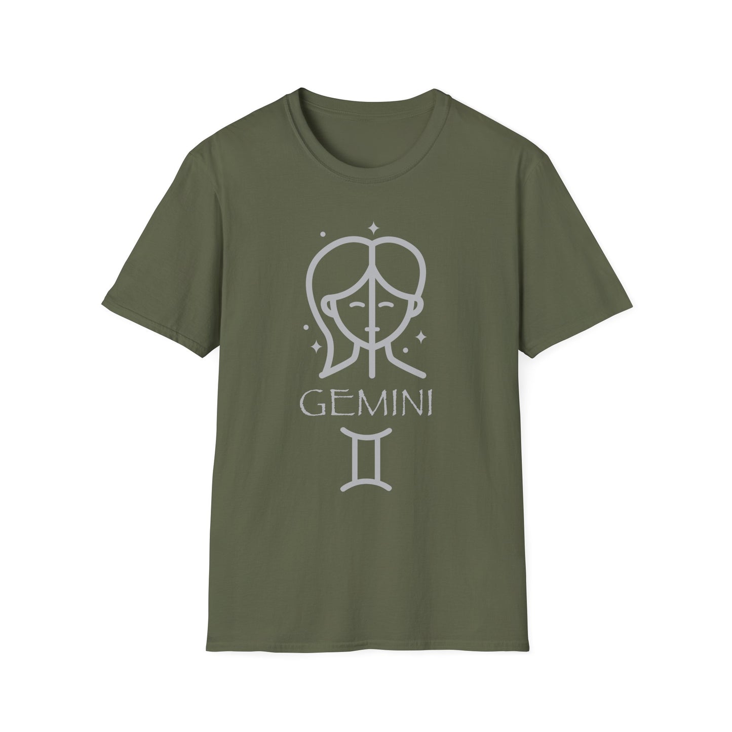 Gemini Zodiac Illustration T-Shirt | Gemini Symbol Tee