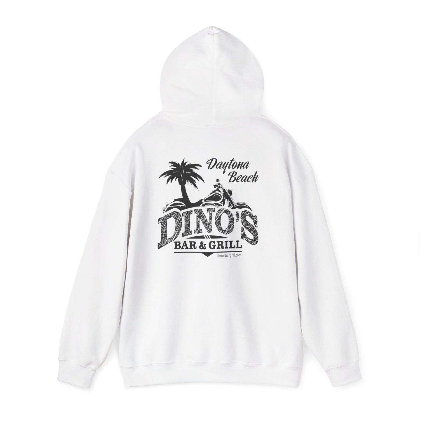 2 Sided Pullover Hoodie | Dino's Bar & Grill | Daytona Beach