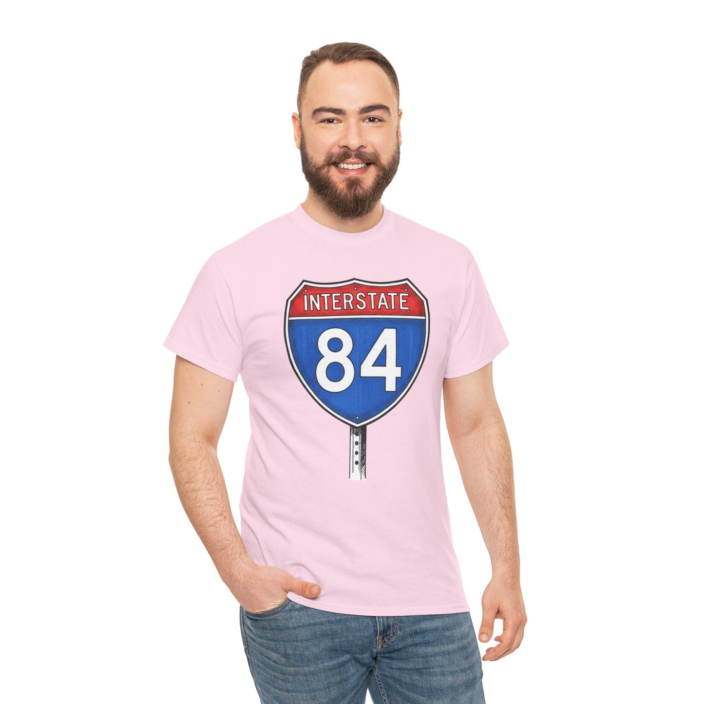 Interstate 84 Sign Tee | Vintage Urban Graphic I84 T-shirt