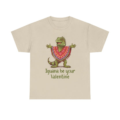 Valentines Day ! "Iguana be your Valentine" Tee | Happy Iguana in Heart Poncho | Valentines Gift