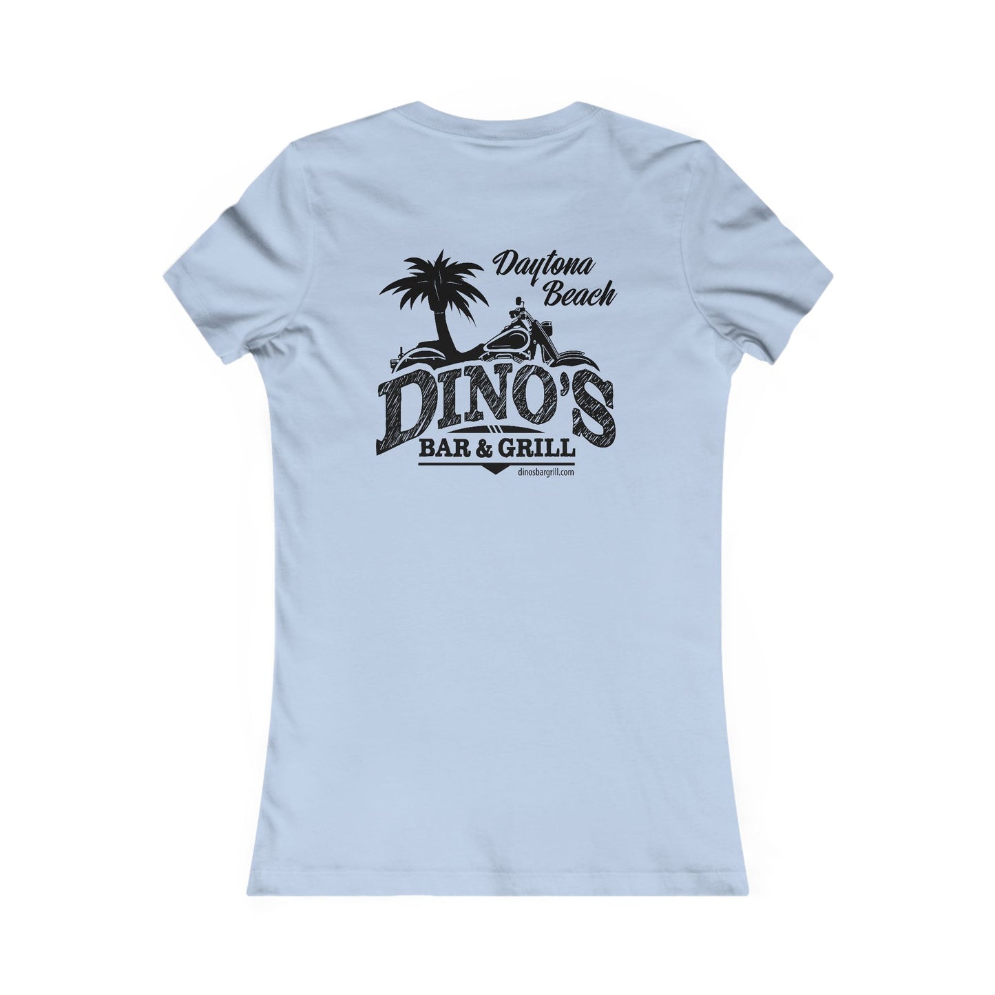 2 Sided Women's Tee | Dino's Bar & Grill | Daytona Beach