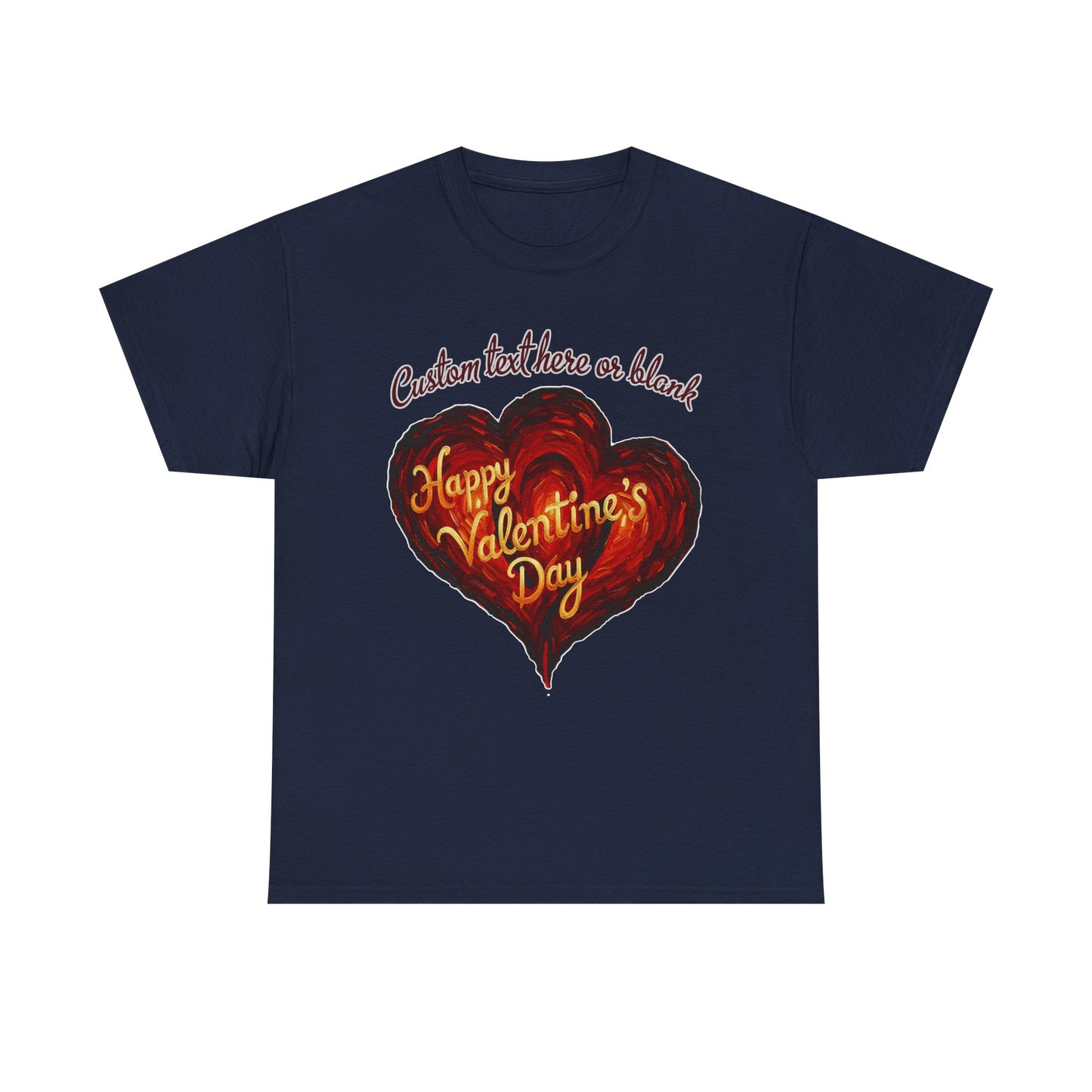Valentines Day CUSTOMIZABLE | Van Gogh style heart | Personalized T-shirt