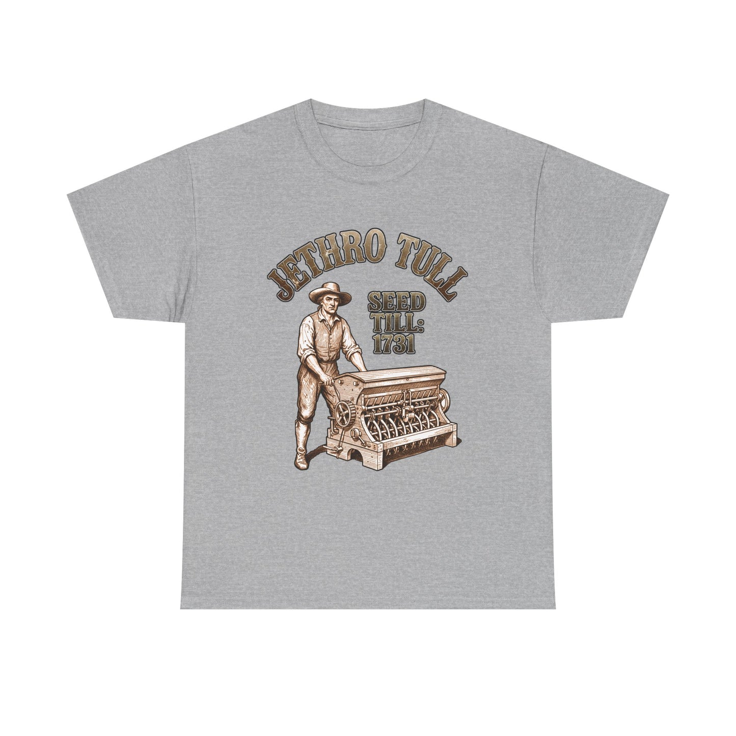 Jethro Tull Vintage Band Tee | Man with Flax Scutching Machine T-Shirt