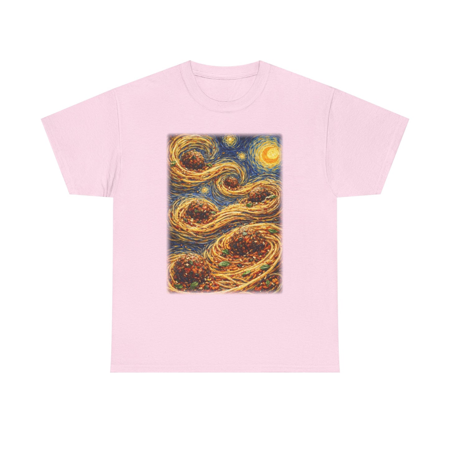 Spaghetti Night Van Gogh Inspired Swirl Tee |  Starry Night Sky Art