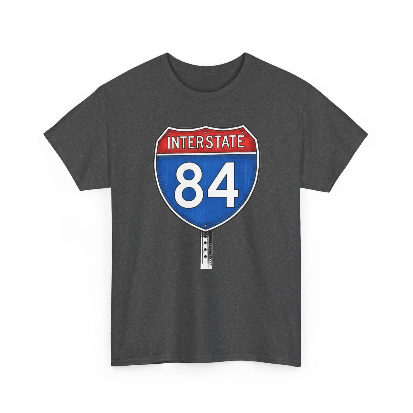 Interstate 84 Sign Tee | Vintage Urban Graphic I84 T-shirt