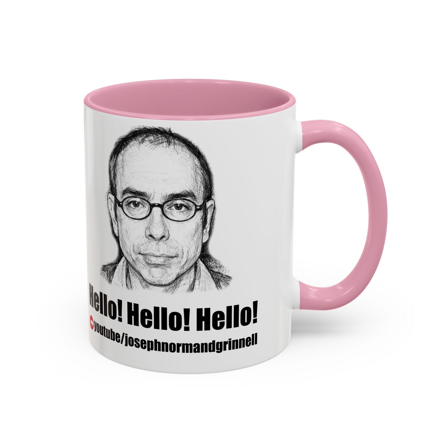 Mug - 11oz, 15oz | Joe Grinnell | Hello! Hello! Hello! - Youtube link