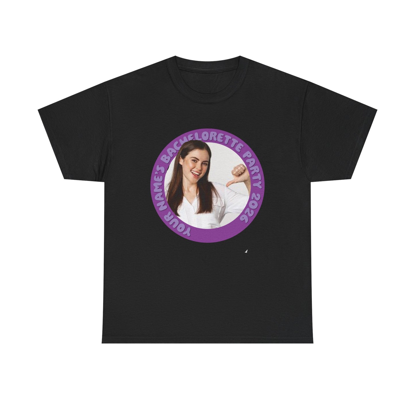 Bachelorette Party Photo Tee | Custom Photo, Name & Year Circle