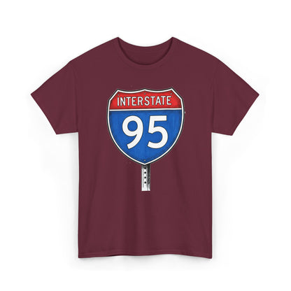Interstate 95 Sign Tee | Vintage Urban Graphic I95 T-shirt