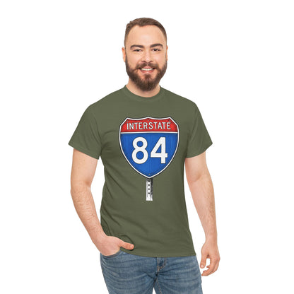 Interstate 84 Sign Tee | Vintage Urban Graphic I84 T-shirt