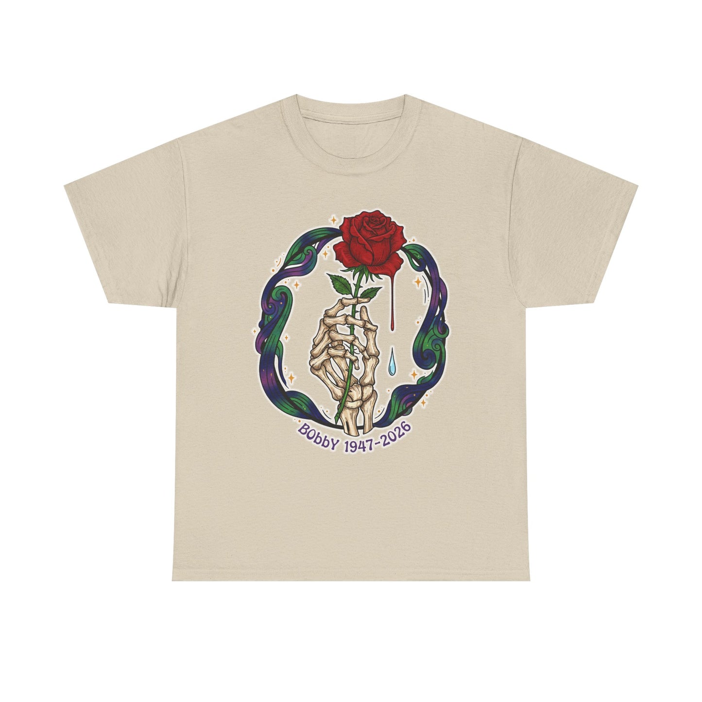 Bobby Weir T-Shirt Crying Rose | Bobby 1947-2026 | Memorial Graphic Tee