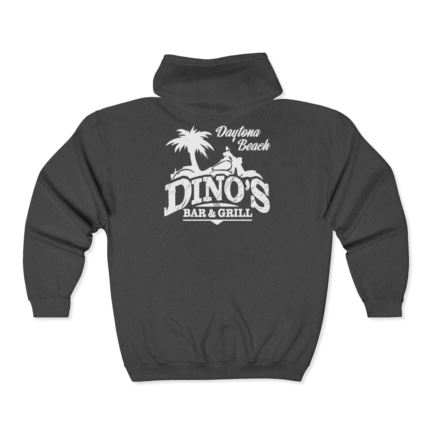 2 Sided Zip-Hoodie | Dino's Bar & Grill | Daytona Beach