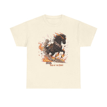 2026 Year of the Horse Tee | Chinese Zodiac Fire Horse Illustration