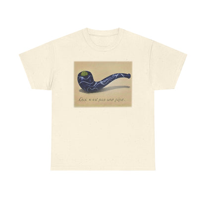 This is not a pipe, in the style of "La Trahison des Images" Marijuana T-Shirt | Ceci n'est pas une pipe art print