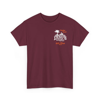 2-Sided T‑Shirt | Bike Week 2026 | Dino's Bar & Grill | Daytona Beach