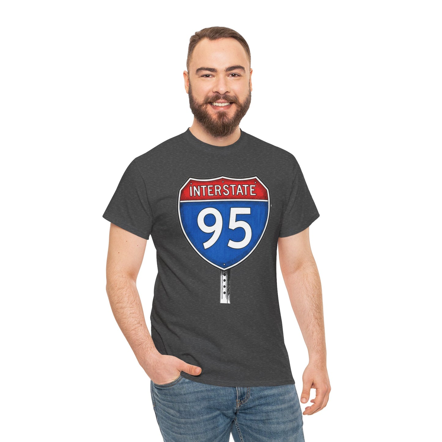 Interstate 95 Sign Tee | Vintage Urban Graphic I95 T-shirt
