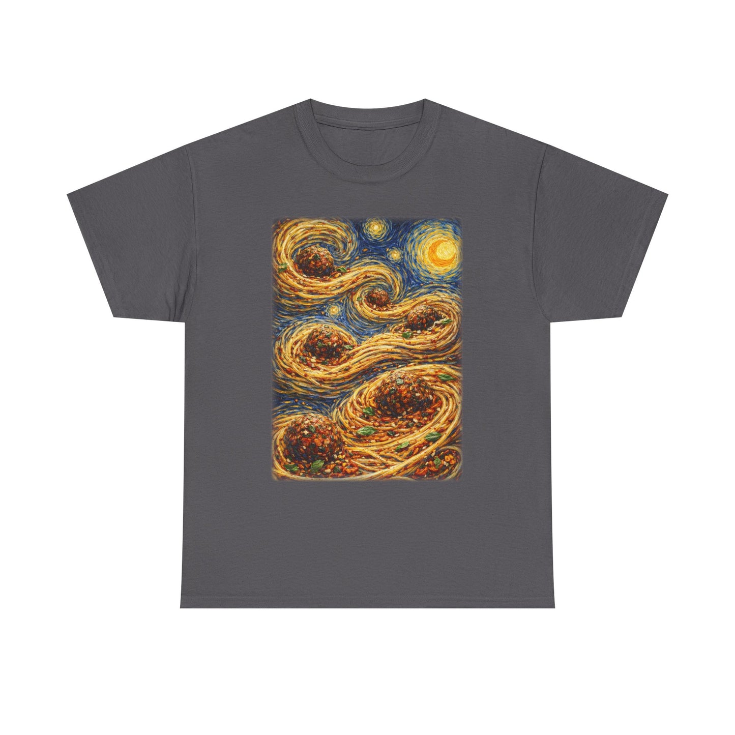 Spaghetti Night Van Gogh Inspired Swirl Tee |  Starry Night Sky Art
