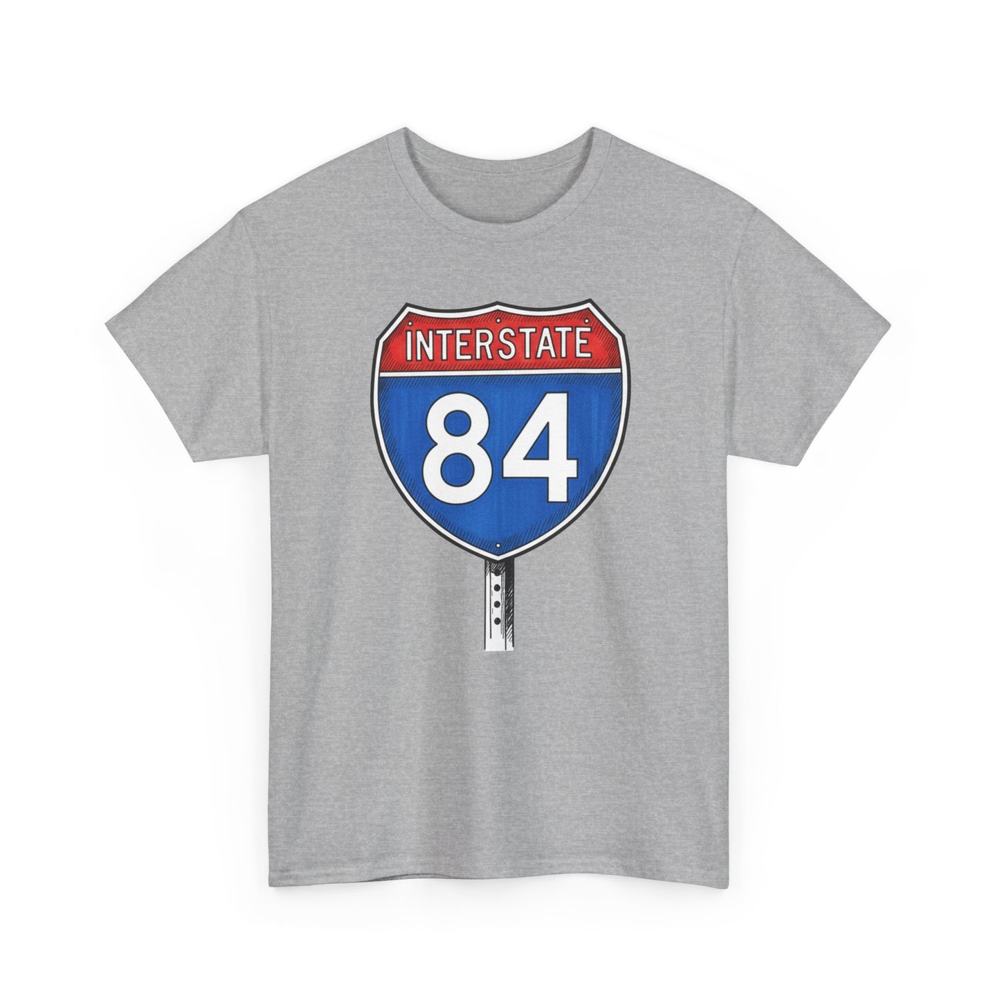 Interstate 84 Sign Tee | Vintage Urban Graphic I84 T-shirt