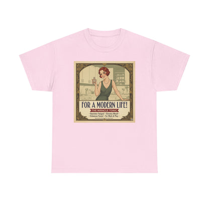 For a Modern Life! Cocaine Vintage ad graphic Tee | Retro 1920s illustration