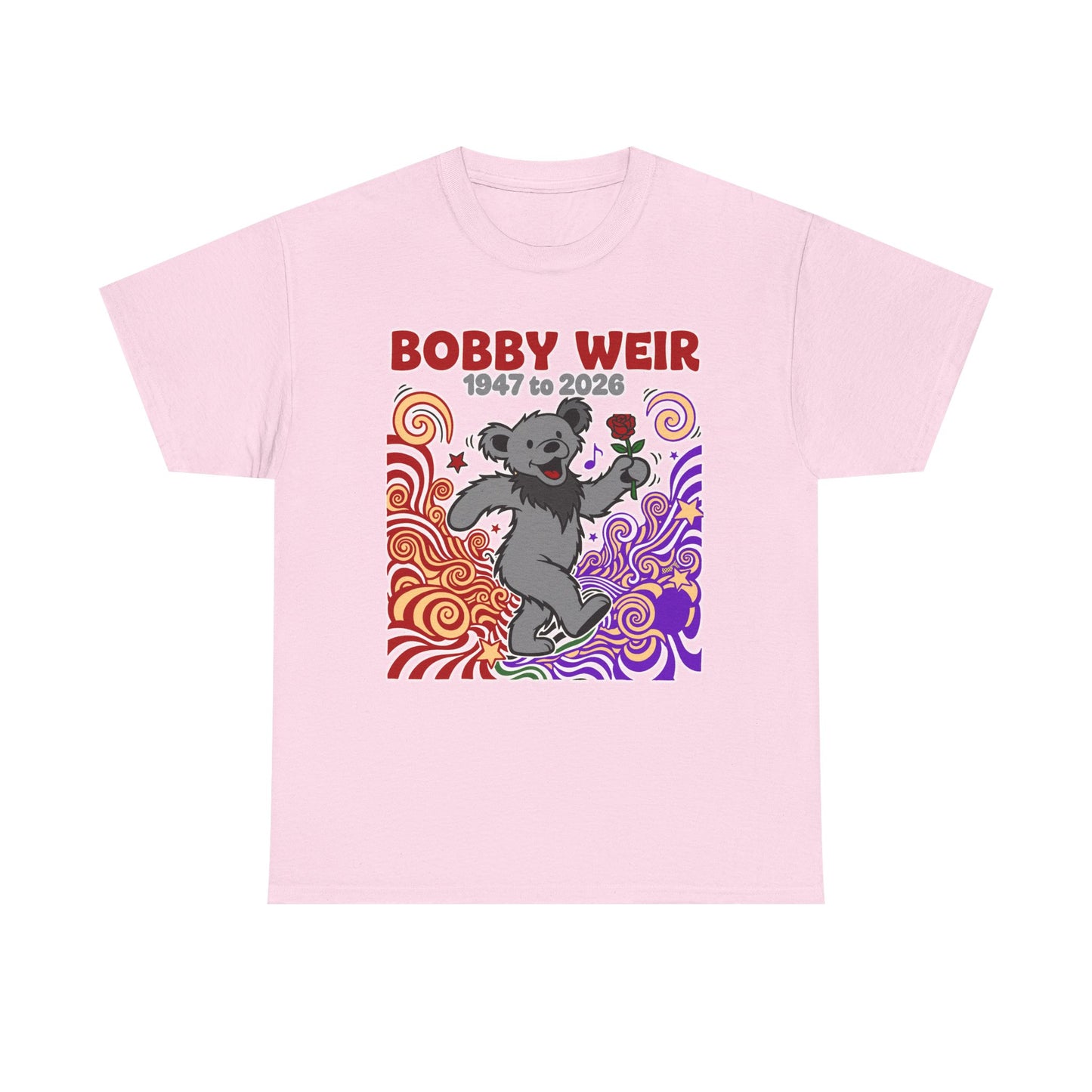 Bobby Weir Dead Bear T-Shirt | 1947-2026 Memorial Graphic Tee