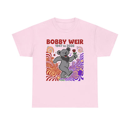 Bobby Weir Dead Bear T-Shirt | 1947-2026 Memorial Graphic Tee